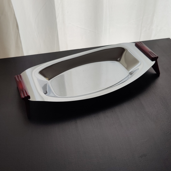 MCM | GloHill serving tray with their signature red bakelite handles - Picture 6 of 10